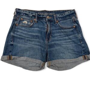 American Eagle Outfitters Women's Dark Blue Jean Shorts